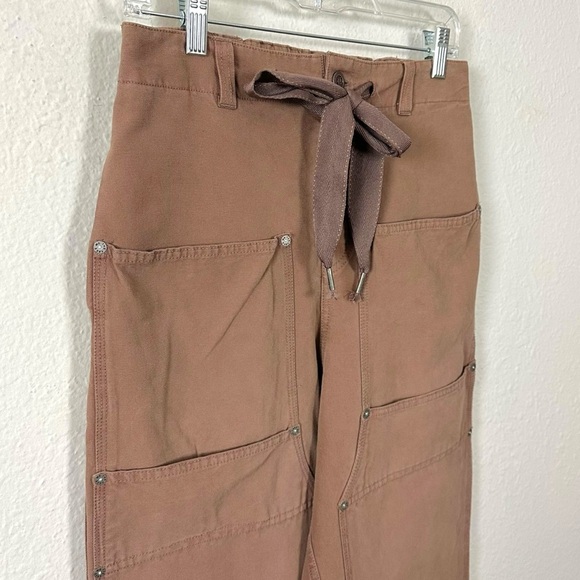 Free People Hayden Pull On Pants in Brownie Size XS NEW Cargo Bohemian Neutral - Picture 10 of 14